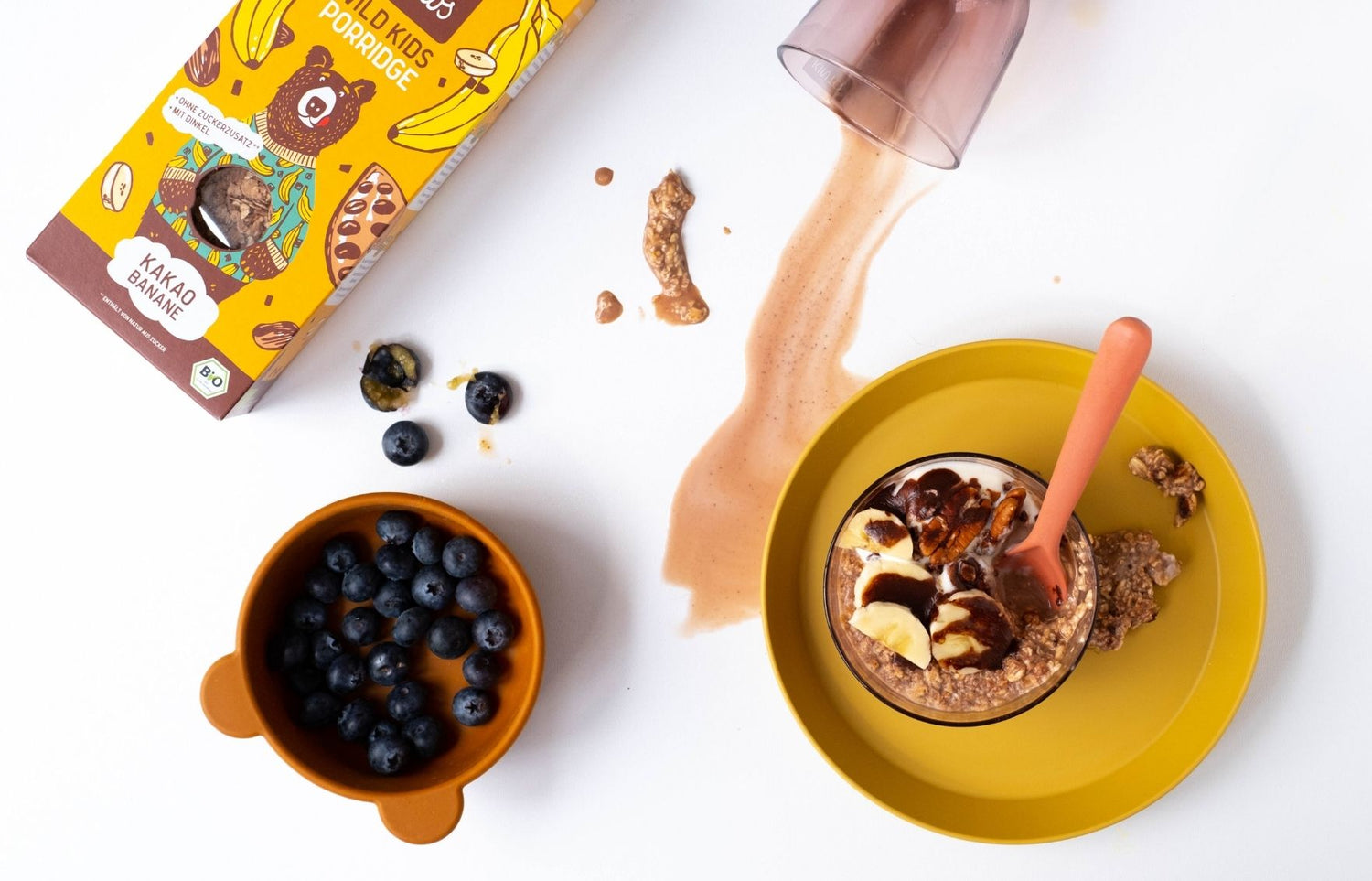 Schokoladige Overnight Oats für Kinder