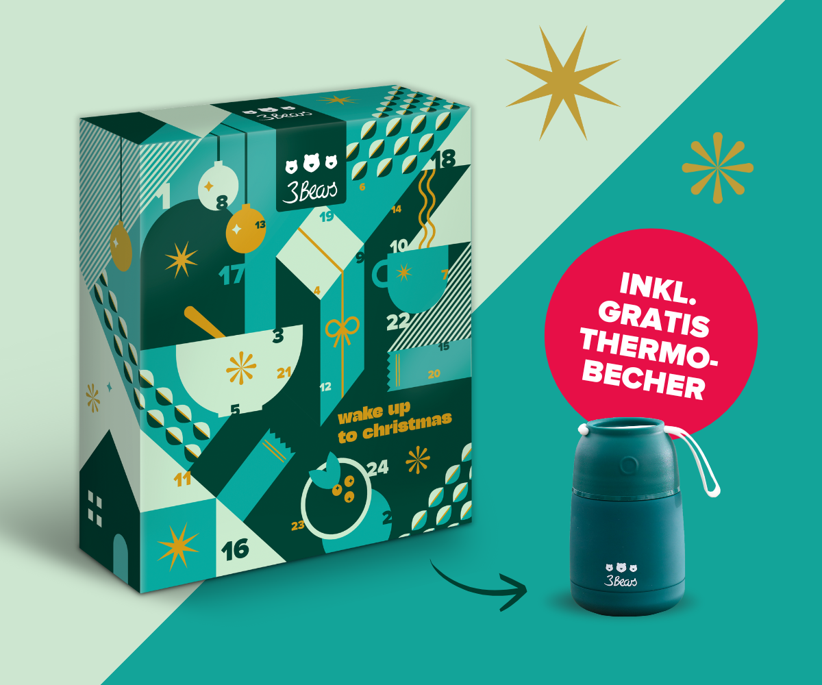 3Bears & Friends Adventskalender 2025 + GRATIS Thermobecher