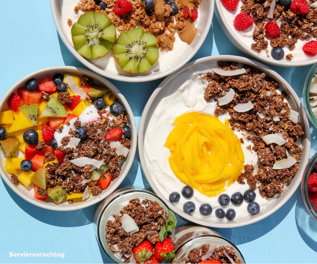 Granola Set Serviervorschlag