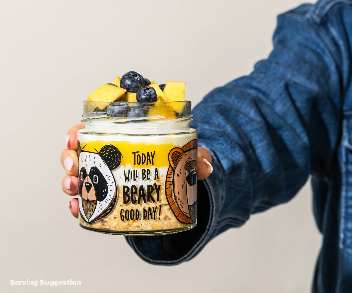 Overnight Oats Gläser-Trio Bärenglas