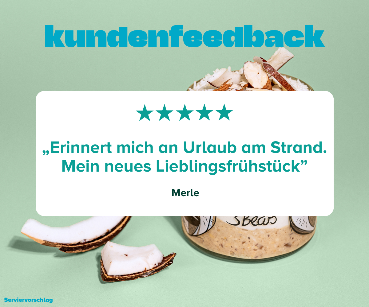 Kundenfeebdack zu Overnight Oats Coconut Bliss
