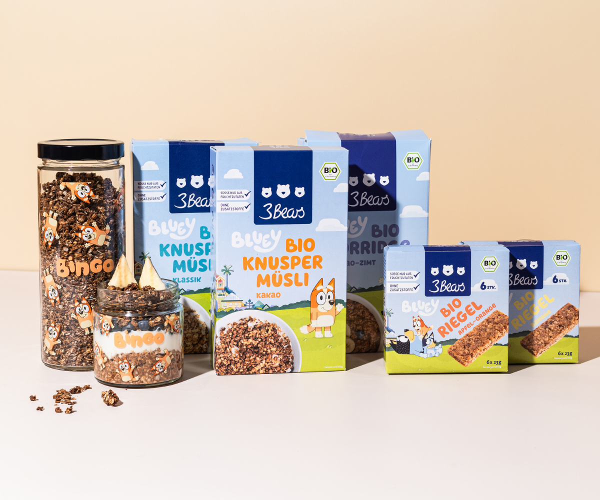 Alle Bluey und Bingo Produkte aus dem Bingo Lover-Set