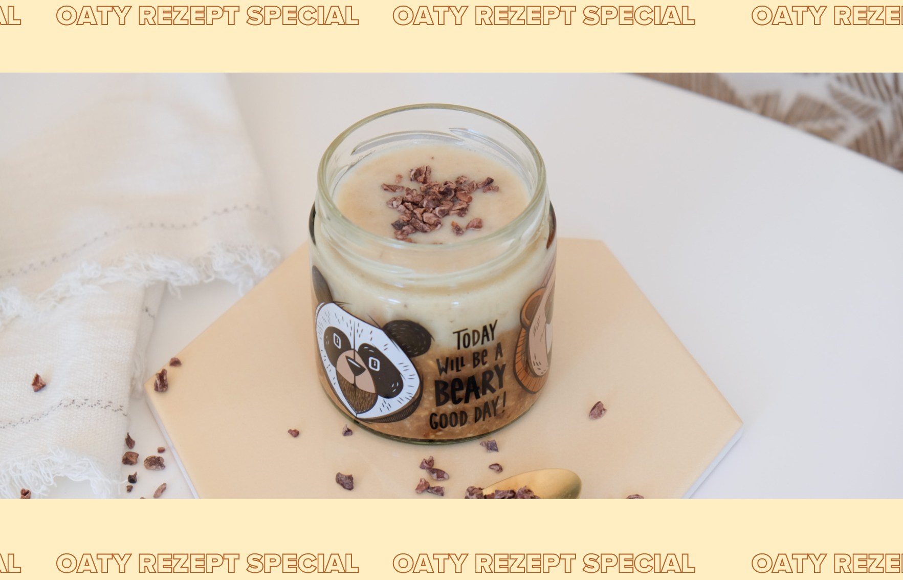 Oaty Rezept Special: Eiskaffee Bananen Oats