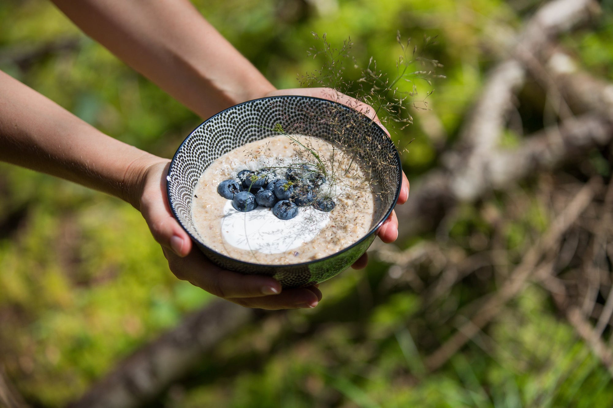 3Bears Porridge - Frühstück - Blaubeeren -Toppings