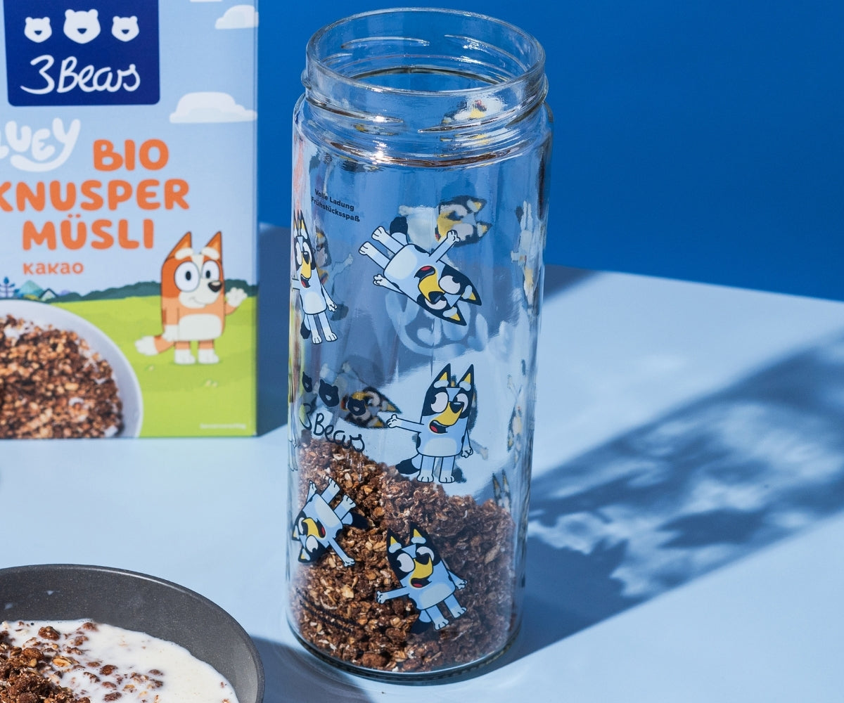 Crunchy muesli voorraadpot – Bluey Edition