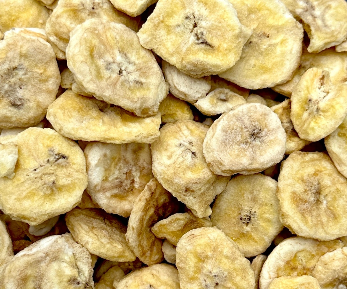 Gefriergetrocknete Früchte – Bananenscheiben