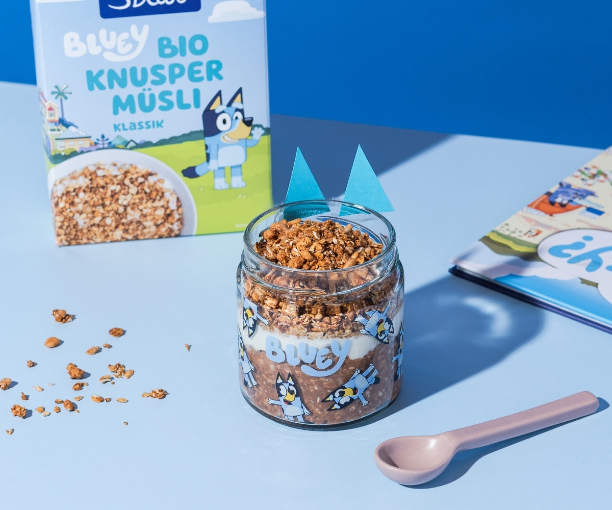 Overnight Oats Glass - Bluey Edition