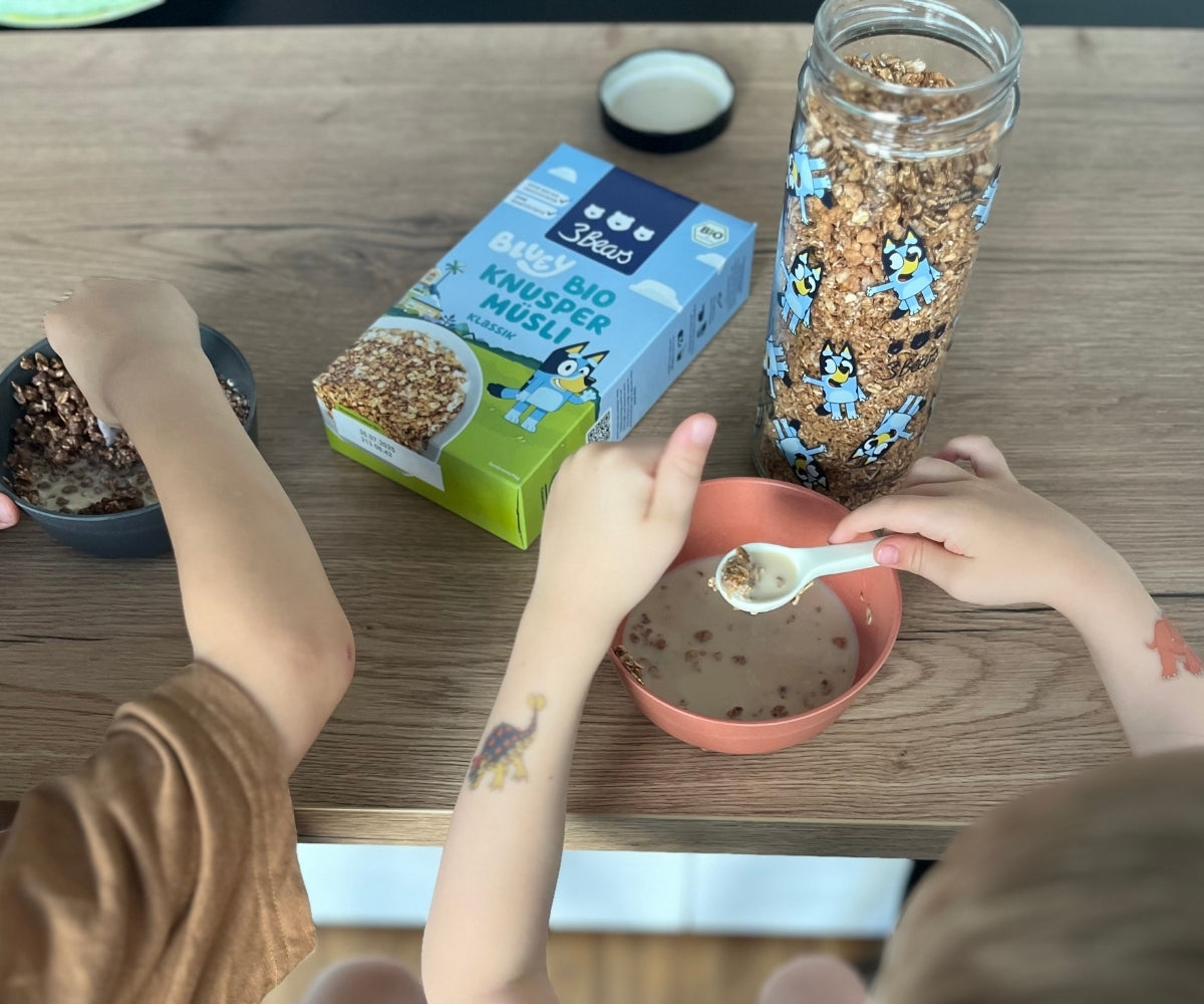 Crunchy muesli voorraadpot – Bluey Edition