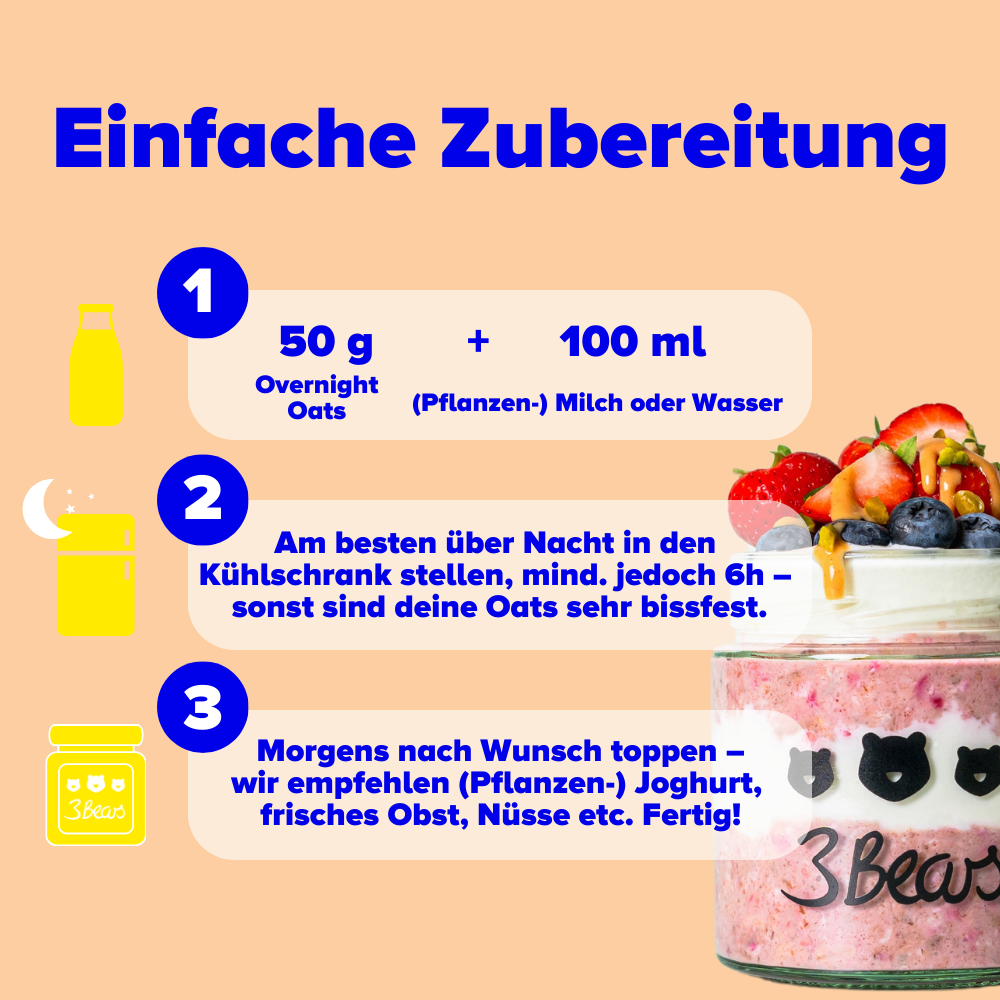 Gratis Overnight Oats Probier-Set (Du zahlst nur die Versandkosten) CODE*: TASTE