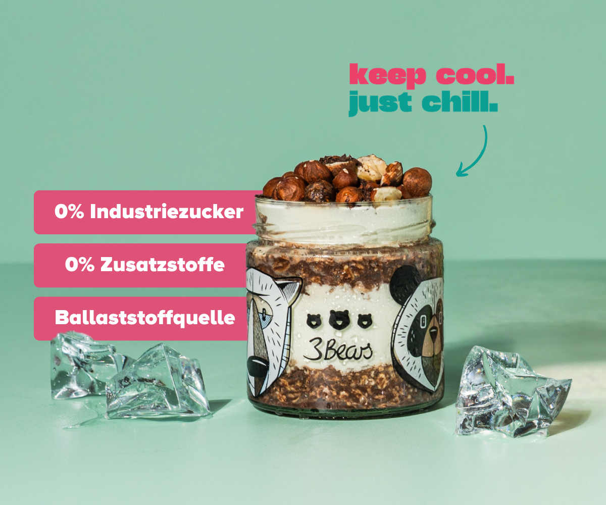 3Bears Overnight Oats Haselnuss-Kakao 